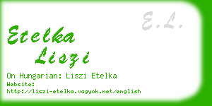 etelka liszi business card